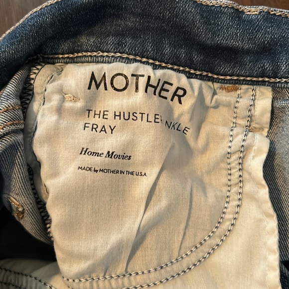 MOTHER DENIM THE HUSTLER ANKLE FRAY JEANS HOME MOVIES sz 27 - Picture 5 of 10